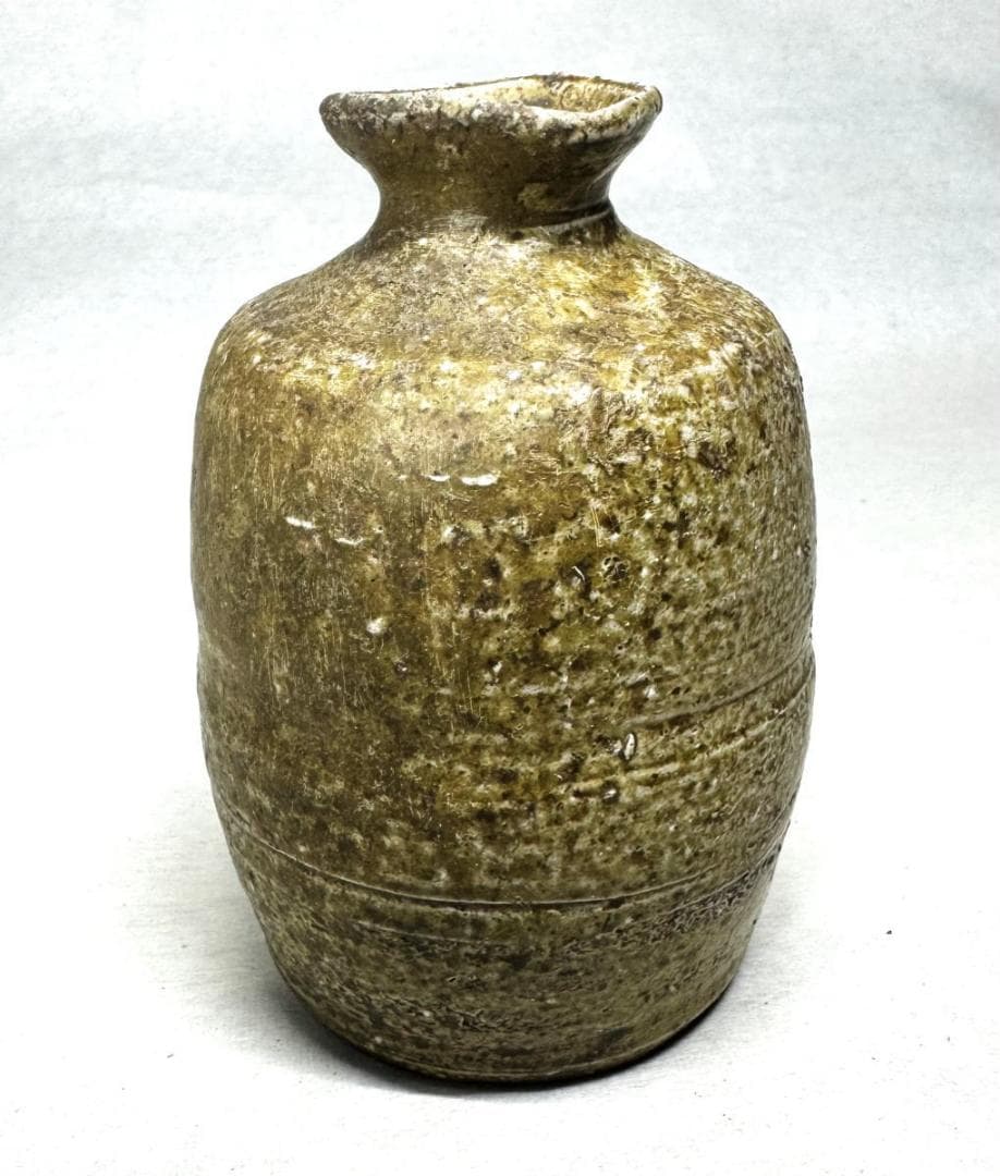 桃山〜江戸初期 古唐津 青唐津徳利 無傷 箱付 時代物 古美術 WWTT233