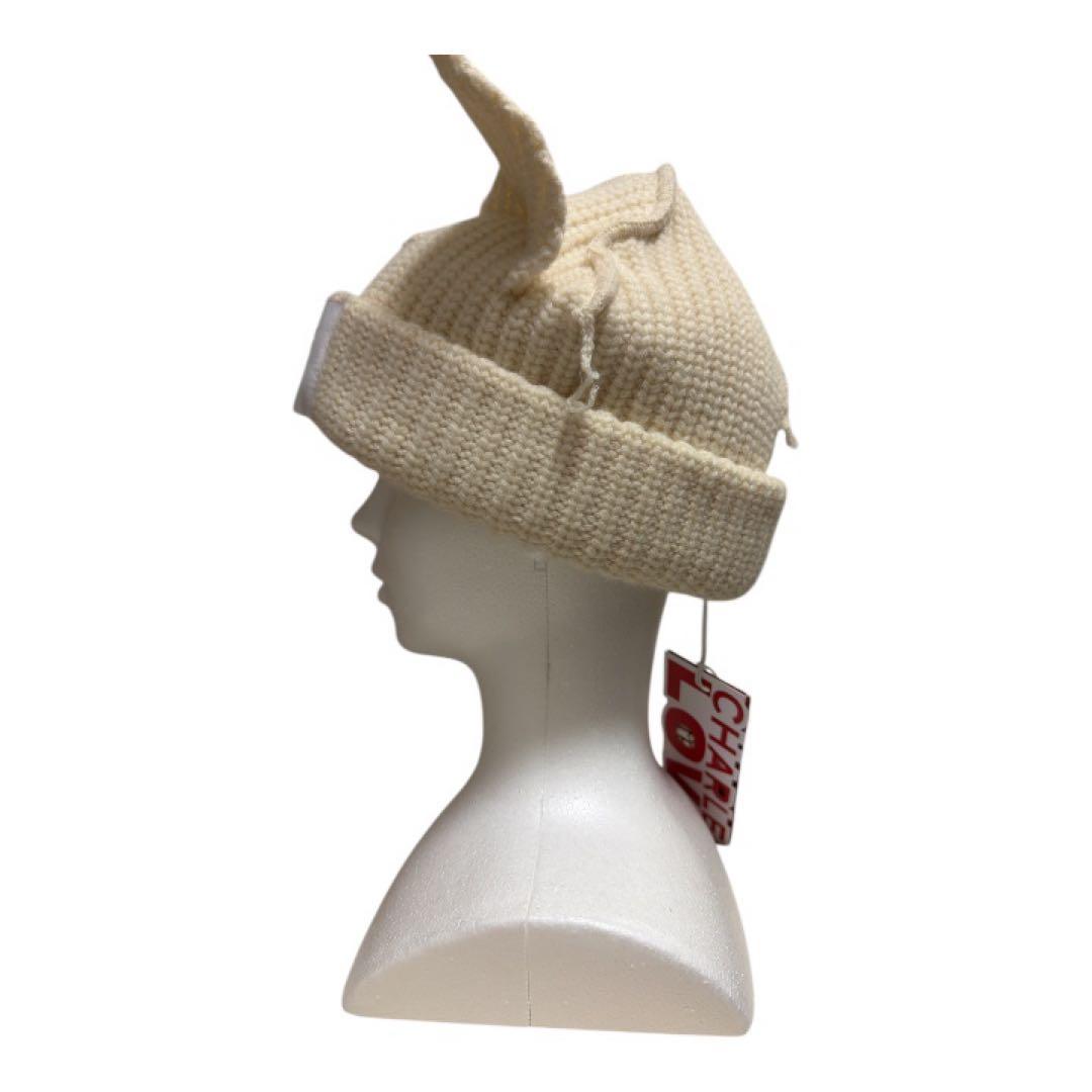 正規品Charles Jeffrey LOVERBOY 猫耳ビーニー 白