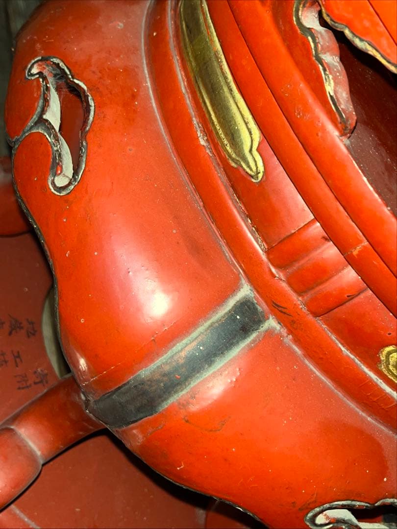 アンティーク　塗り物　漆　りん　台　けいす　木製　特大