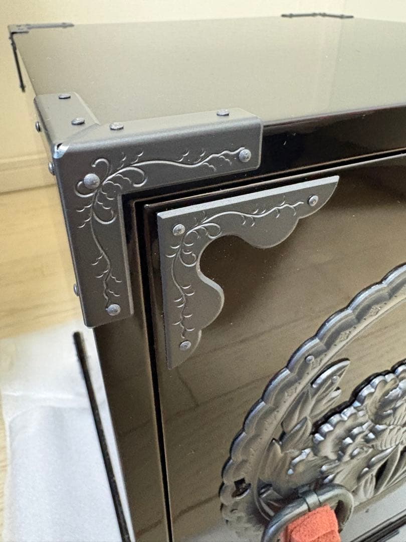 新品未使用　仙台箪笥 牡丹金具 欅産業 船箪笥 小タンス 漆塗り