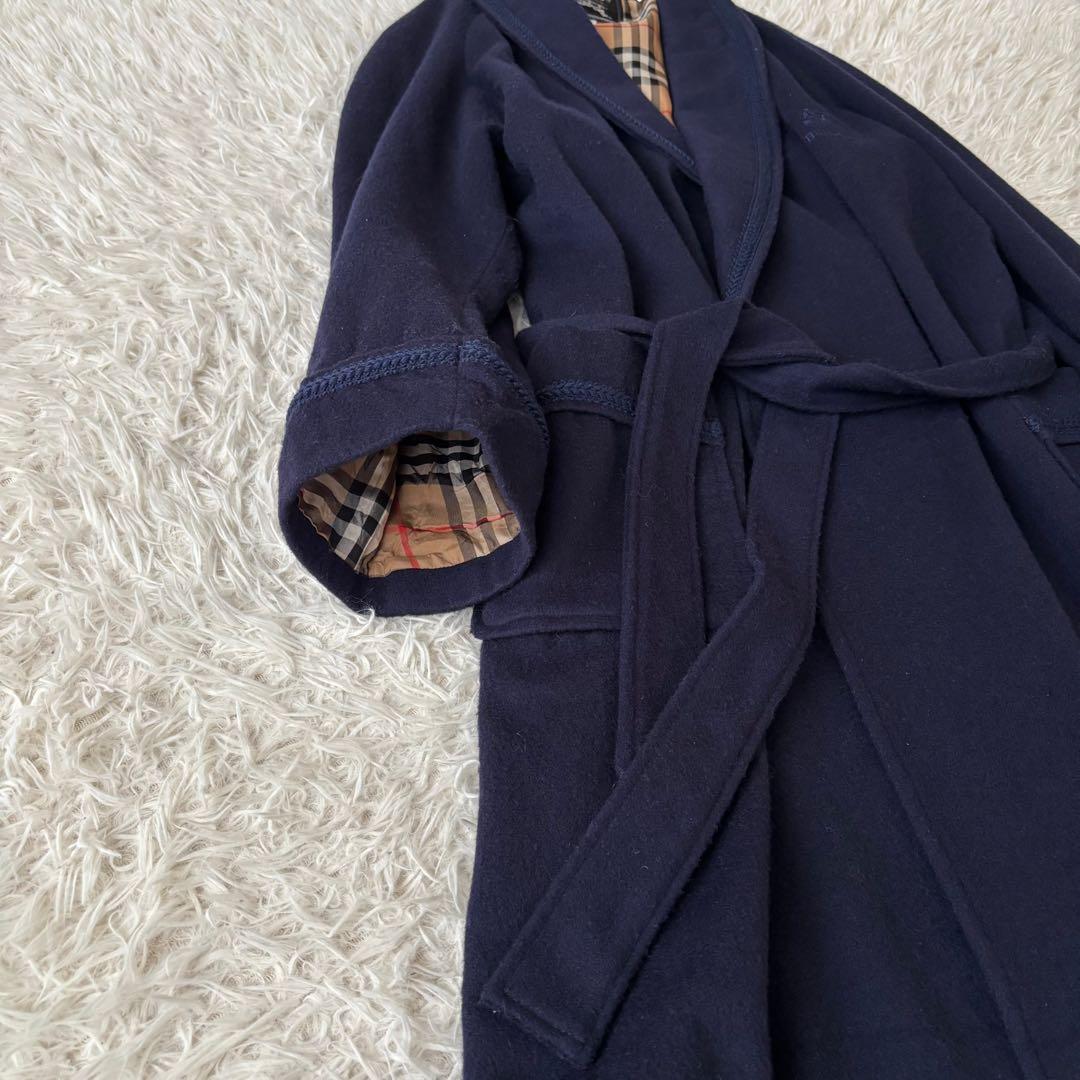 美品✨バーバリーズ ヴィンテージ カシミヤ混 ウール ロング ガウンコート L