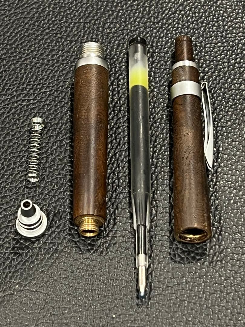 まさみつ　S20ボールペン 神代欅+ノックボタン