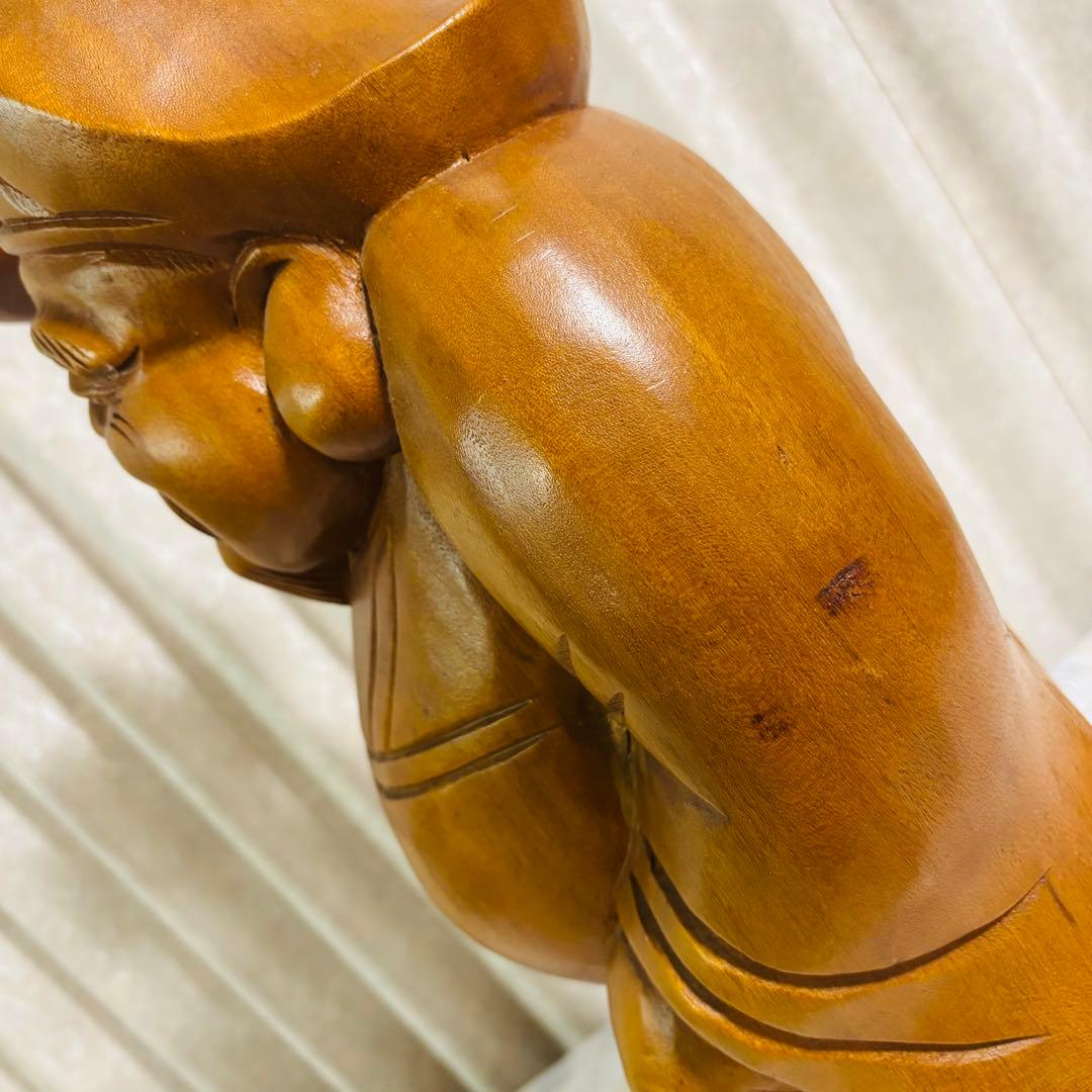 特大⭐️大黒天 木彫り像 七福神 木彫刻 縁起物 商売繁盛 古美術 骨董品 招福