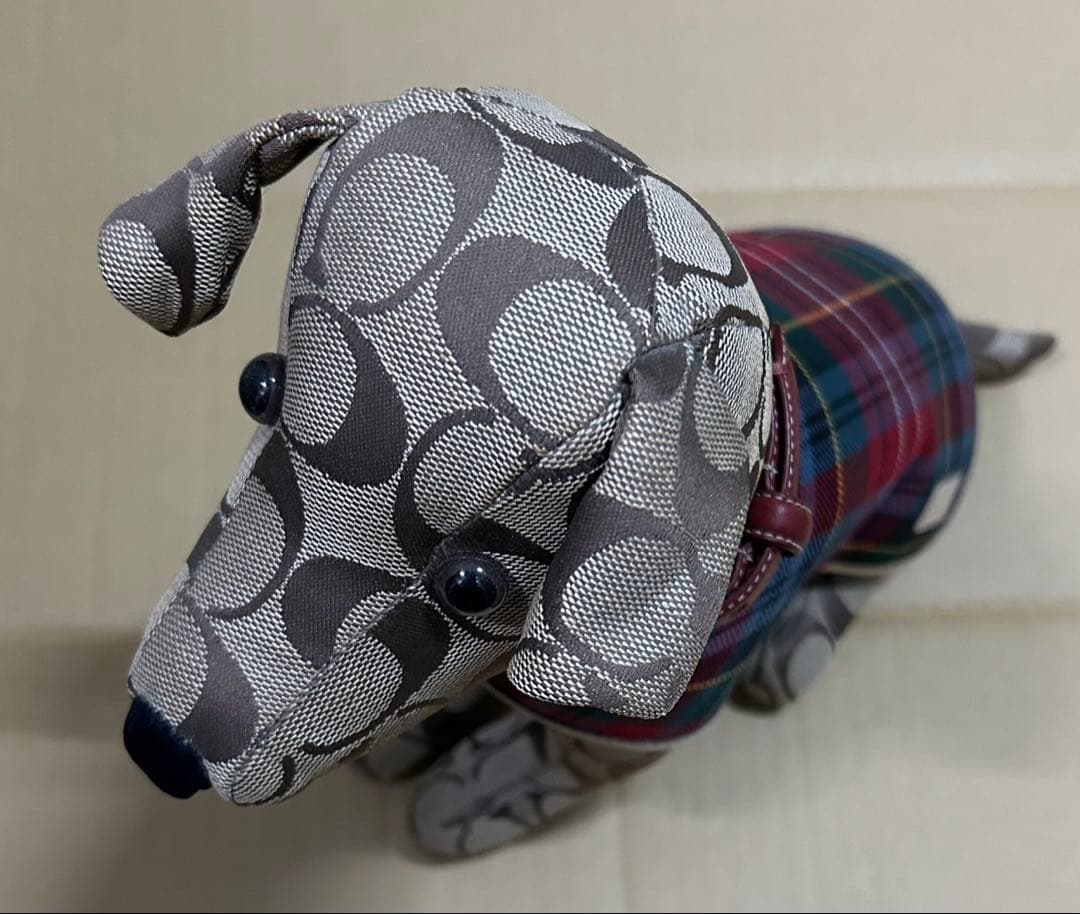 「レア」COACHコーチ　犬　ぬいぐるみ　置物