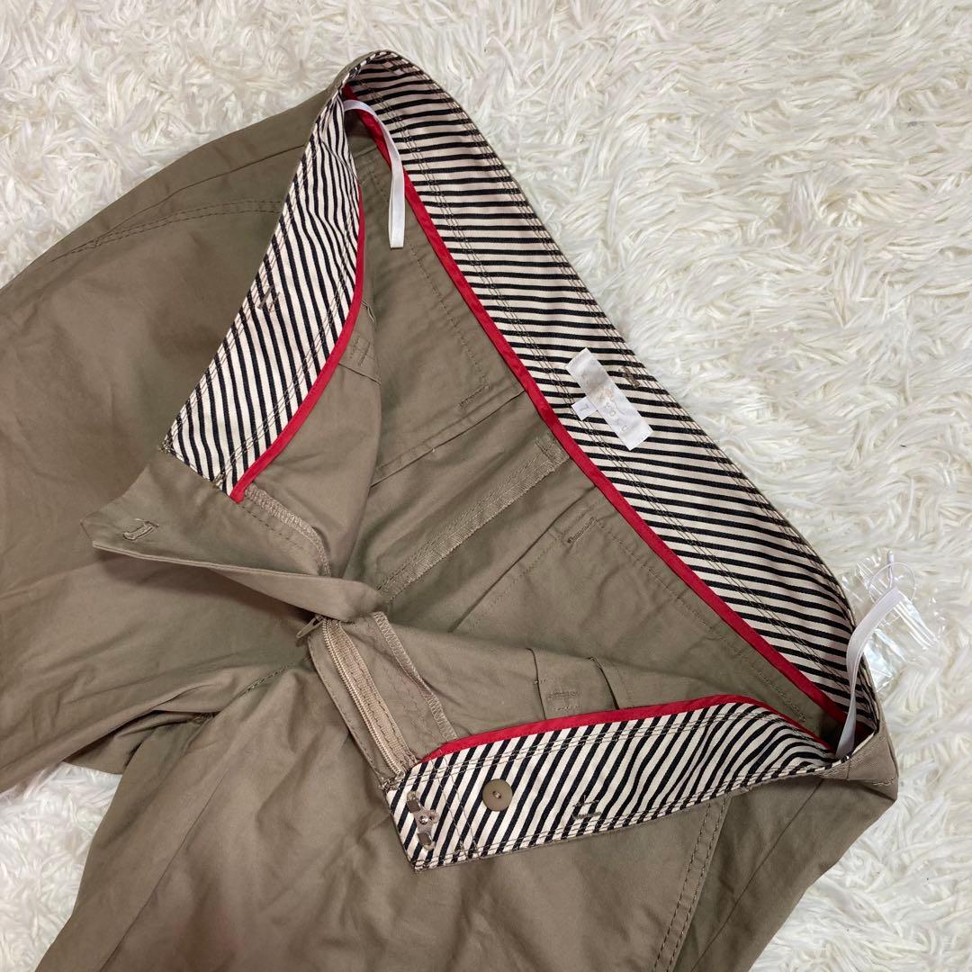 新品タグ付✨組曲　7 大きいサイズ　クロップドパンツ　カーキ