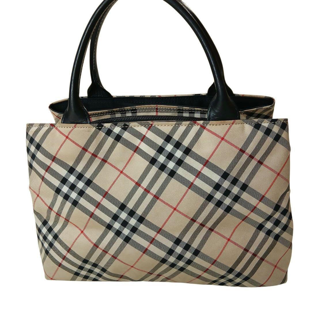 【BURBERRY BLUE LABEL】大容量ノバチェックハンドバッグ