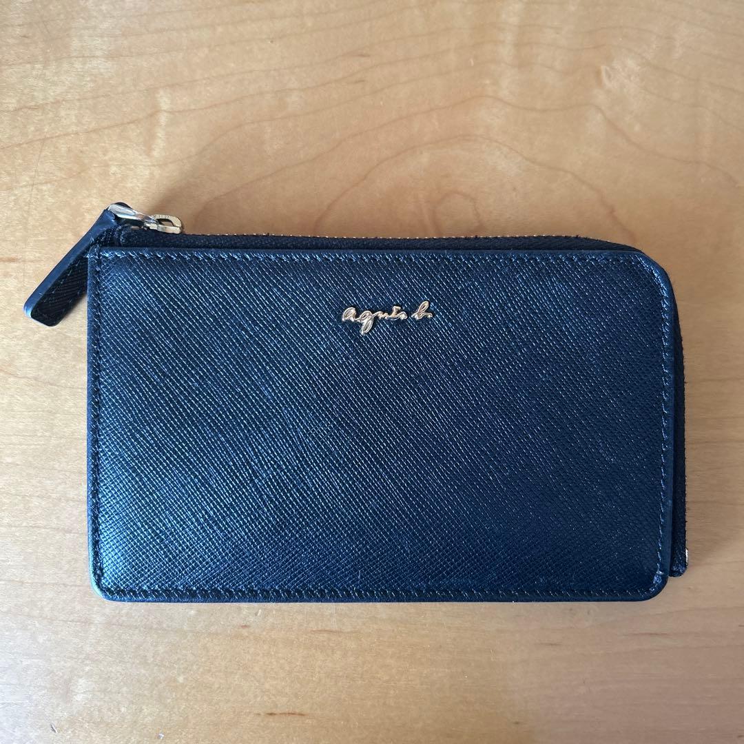 フラグメントケース MW09M-04 本革 レディース ブラック