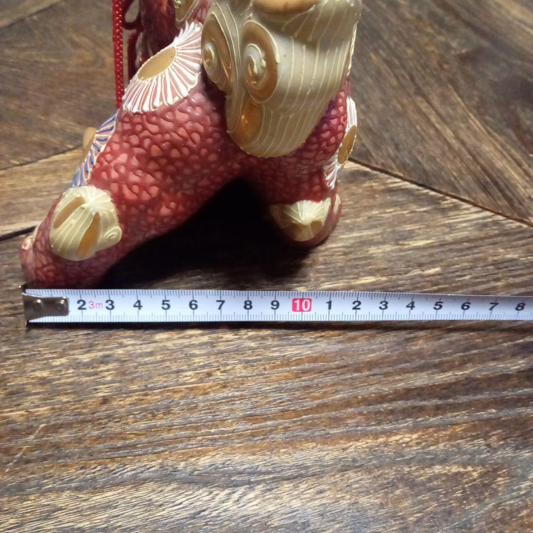 九谷焼　打出の小槌のり獅子