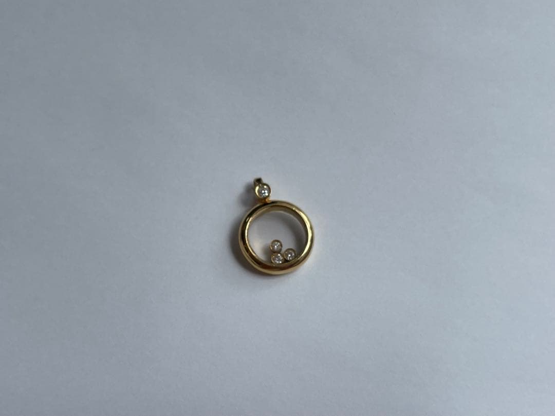 K18 18Kゴールド サークルペンダント中古良品