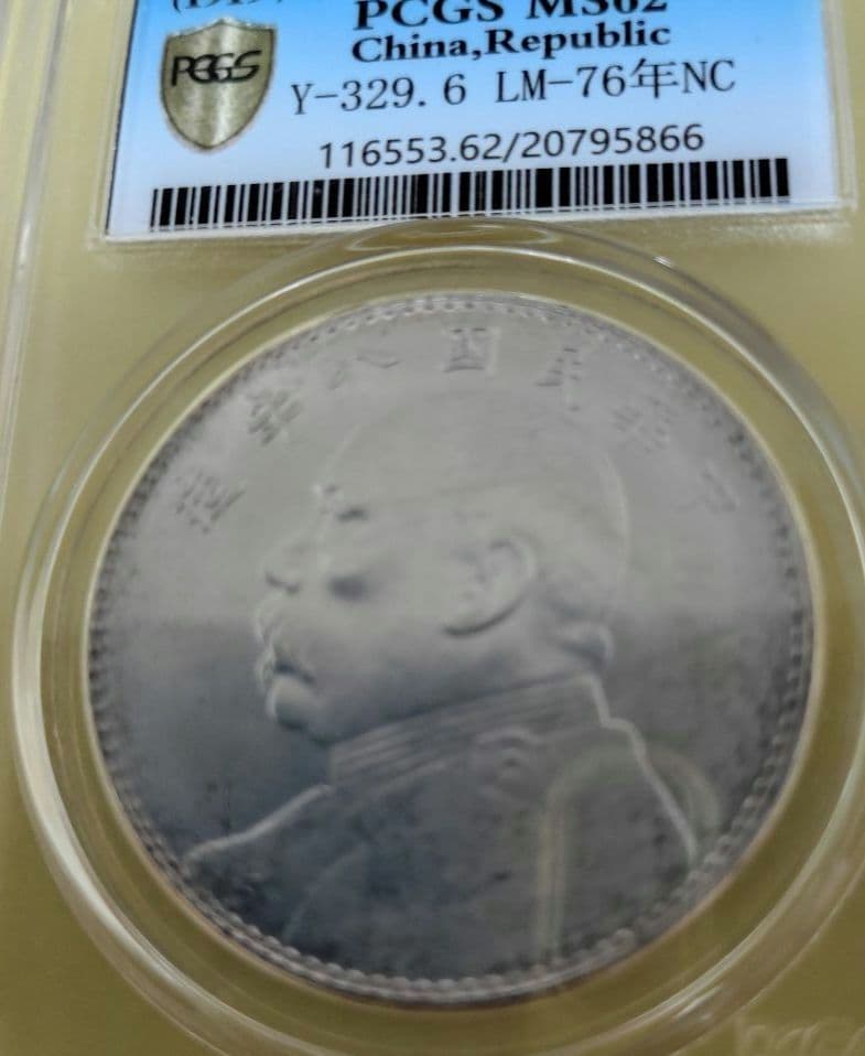 1919年 中国 銀貨 Y-329.6 MS62