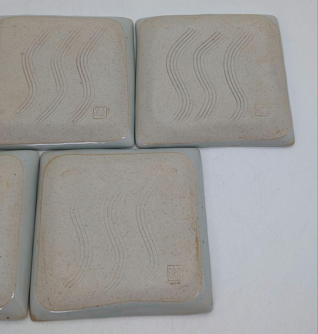 六代目 佐藤走波 有田焼 染錦唐子遊図方銘々皿 共箱 伊万里焼 食器 小皿 角皿