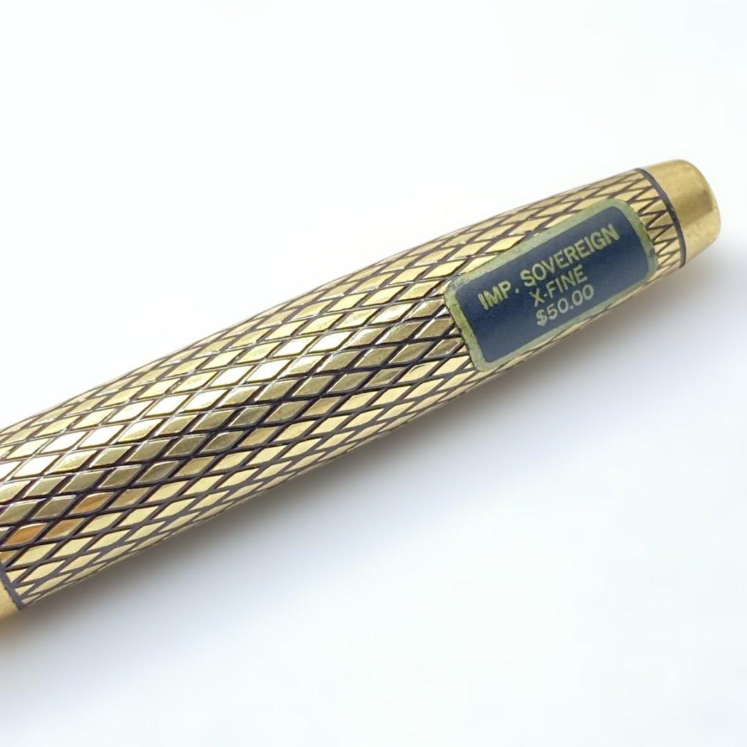 美品 SHEAFFER 14K G.F X CASING ゴールド 万年筆