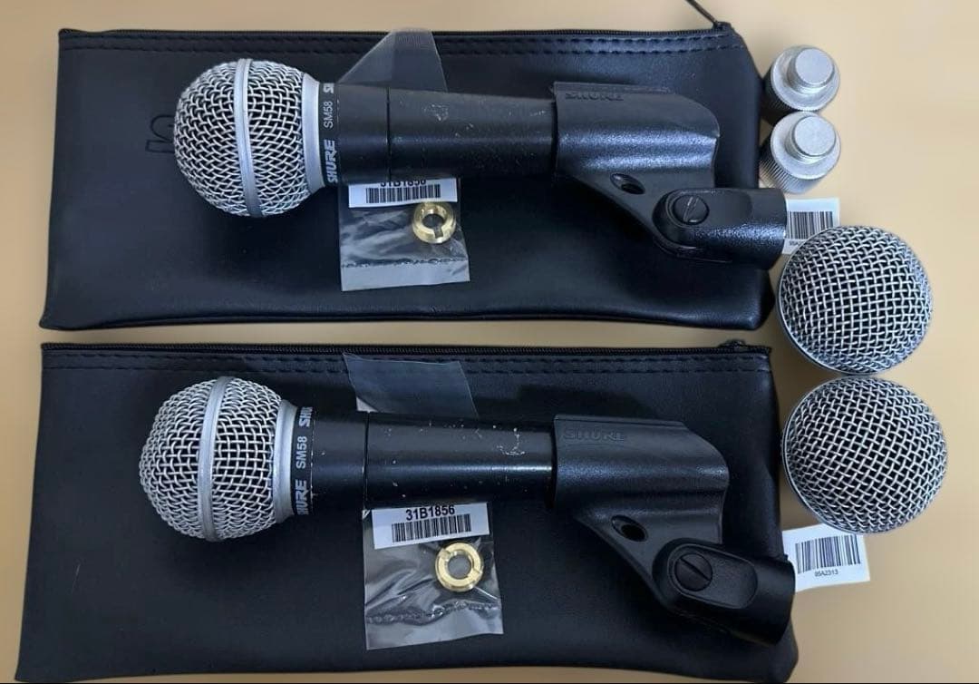 SHURE　SM58 2本セット　メキシコ製　音出しOK 中古