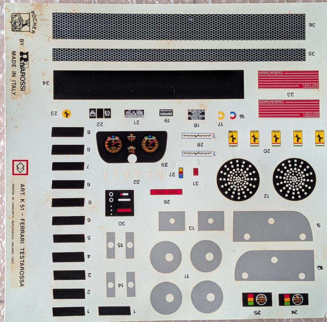 【希少品】POCHER フェラーリ 本体ダイキャスト製1/8スケール模型キット