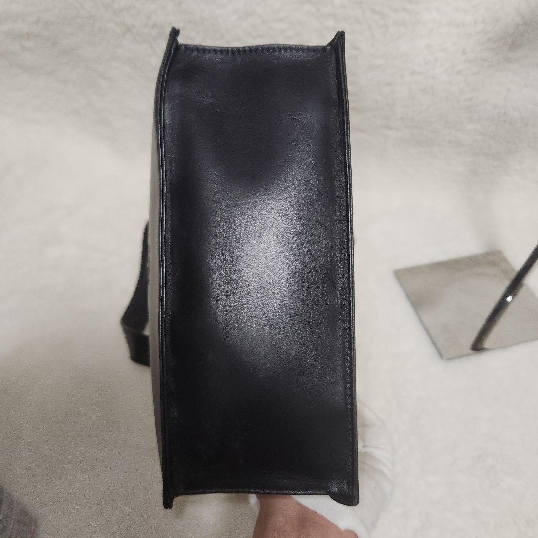 ロエベ　アナグラム　レザー　ブラック　ハンドバック