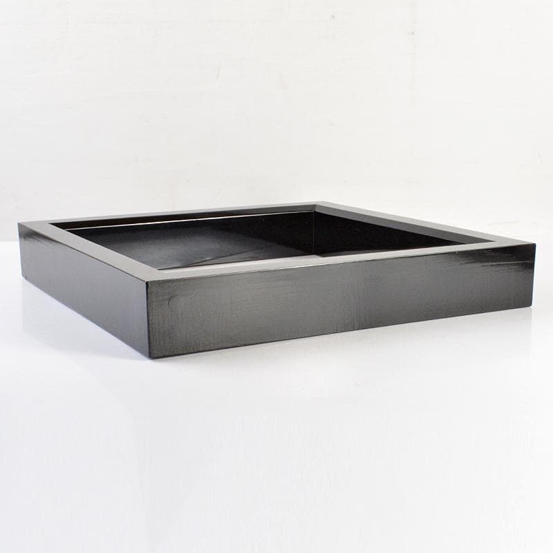 茶道具　輪島塗　 北浜宗真作　真塗　炉縁　共箱　C　R6837B