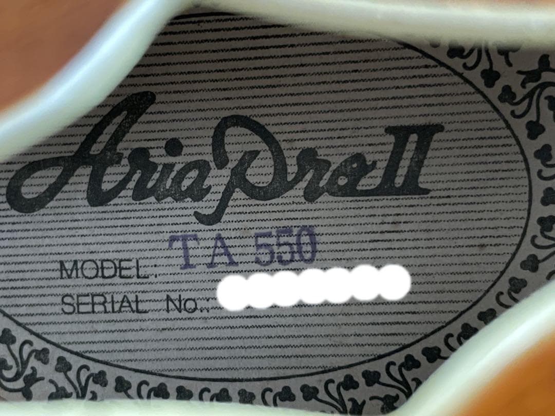 レア 美品 ARIA PRO II アリアプロ TA-550WA フルアコ