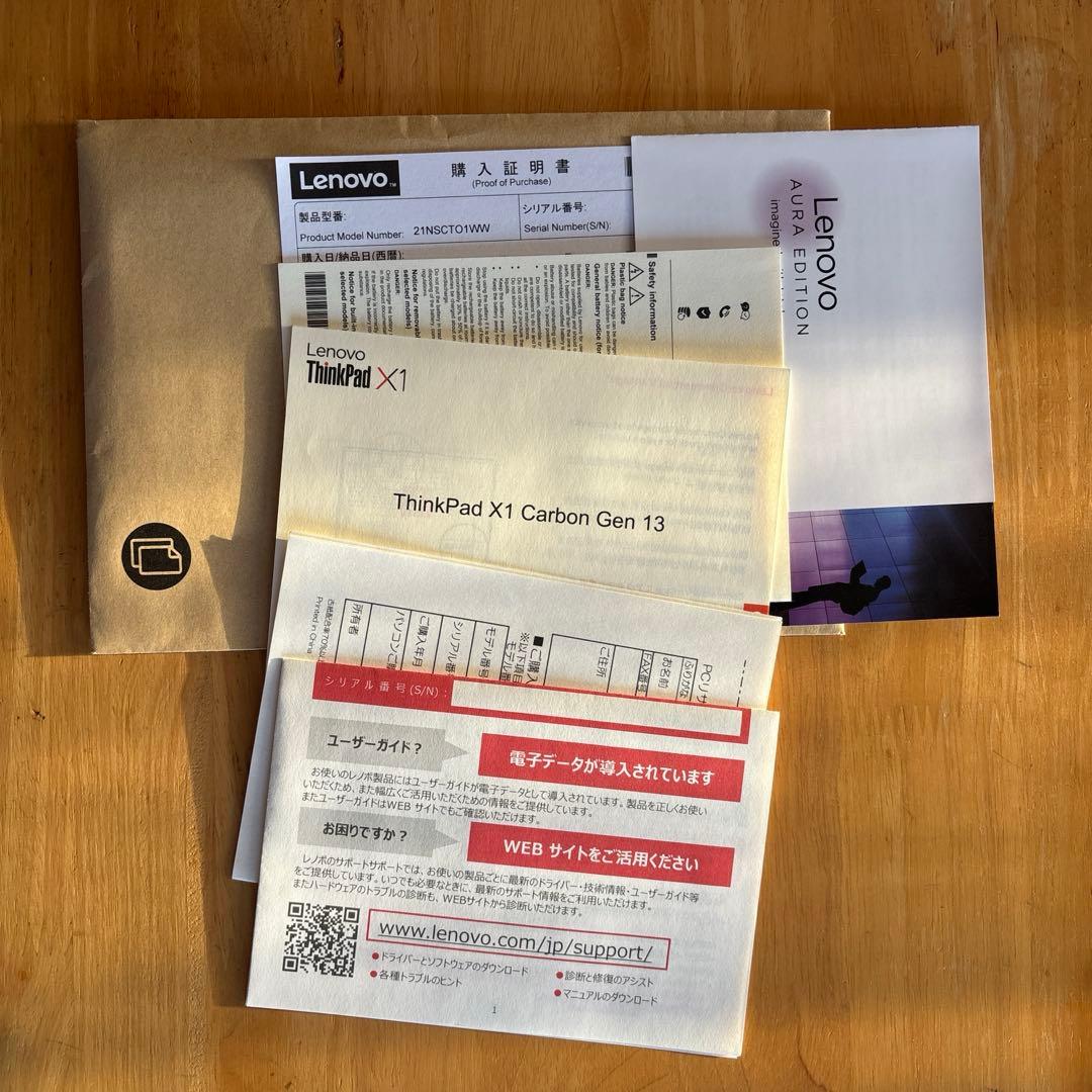 Windowsノート本体 ThinkPad X1 Carbon Gen 13 AURA EDITION