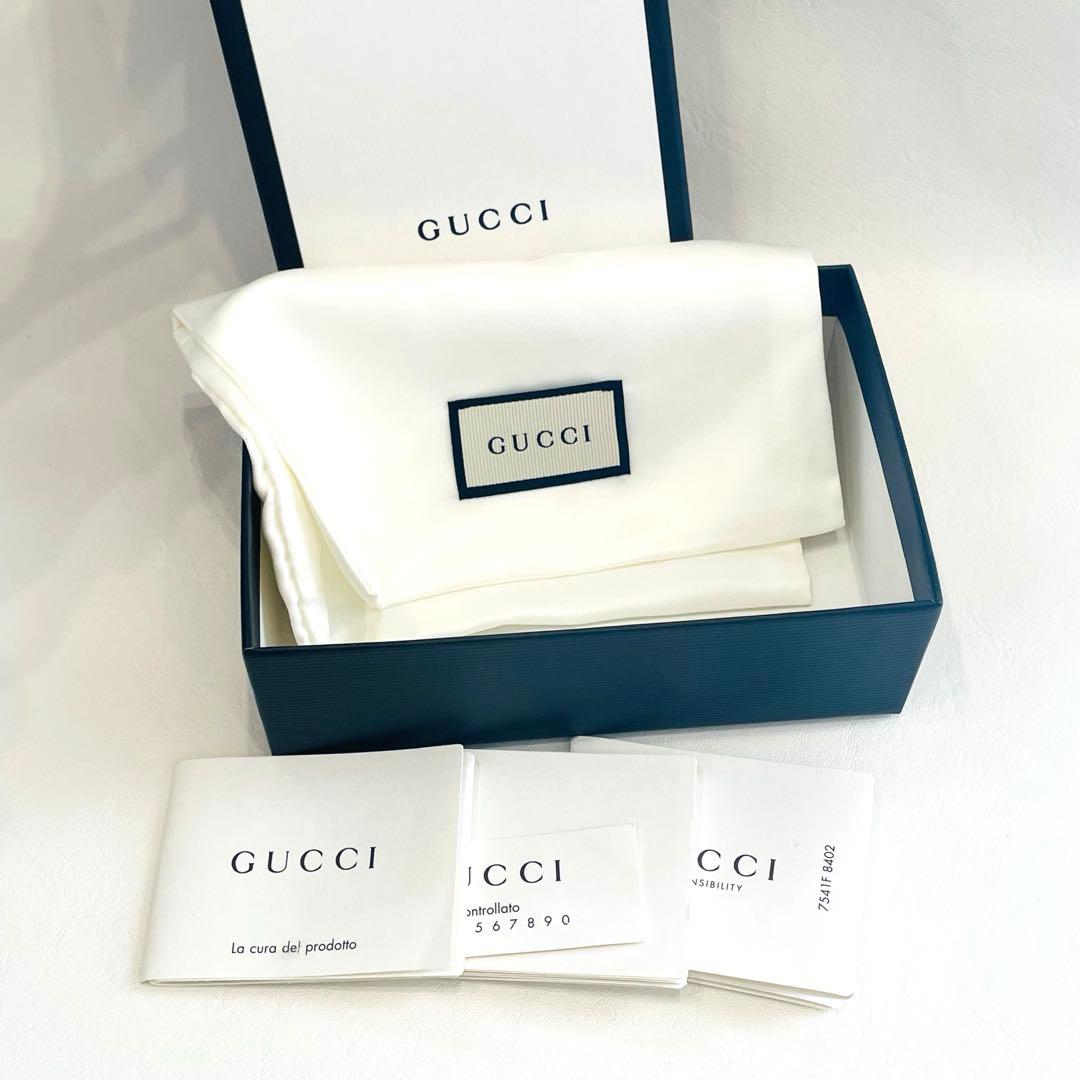 美品　グッチ　GGマーモント　オフディア　シェリーライン　赤　緑　金具　正規品