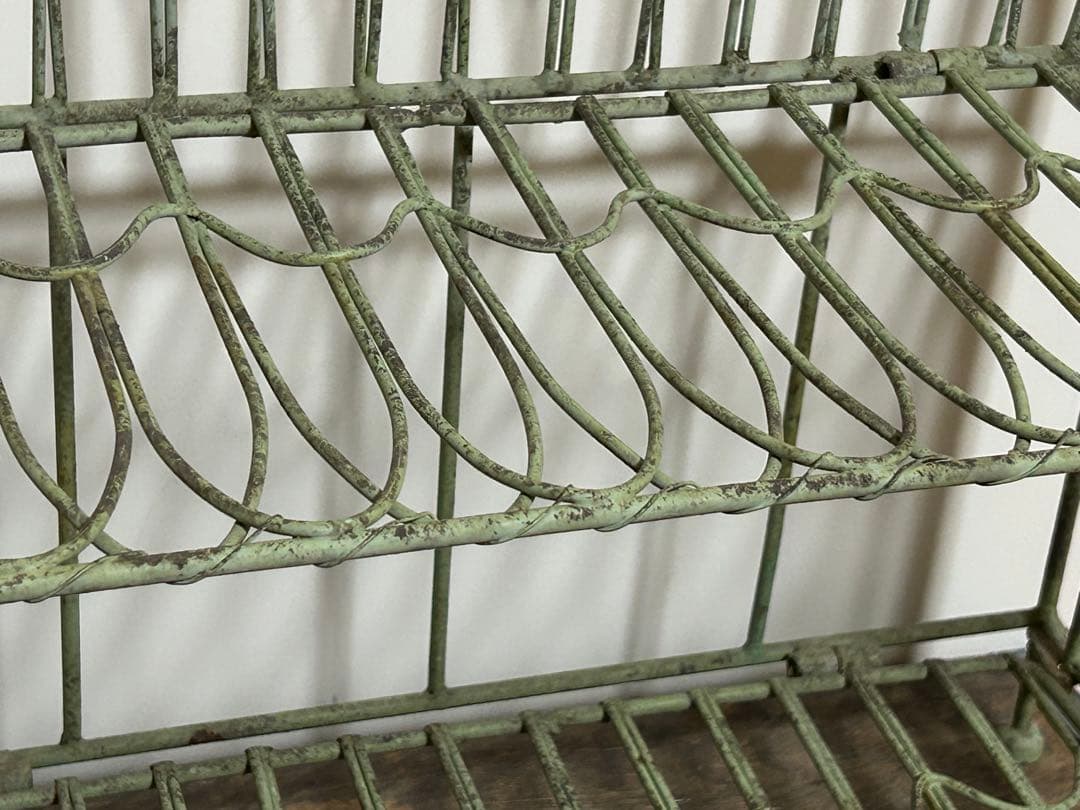 50s ビンテージ アンティーク 折りたたみ ラック 2段 飾り棚 シェルフ