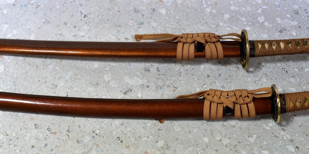 模造刀2振り　日本刀　武闘家　侍　玩具工芸