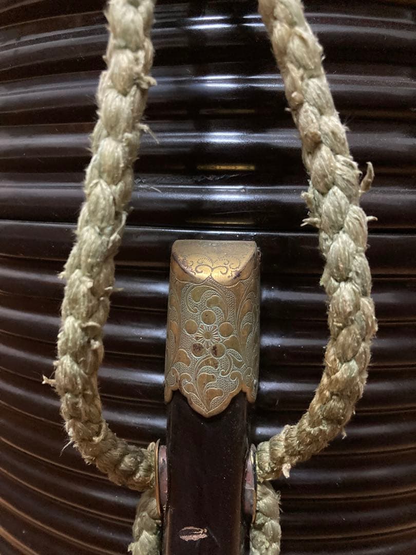 行器(ほかい) 江戸時代儀礼贈答に食物(饅頭、餅、菓子)容器　漆塗り　金具貼