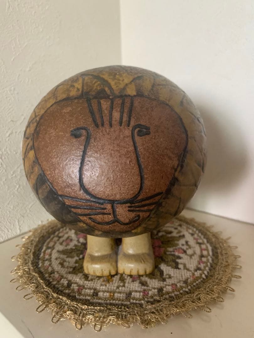 リサラーソンビンテージライオンのオブジェ