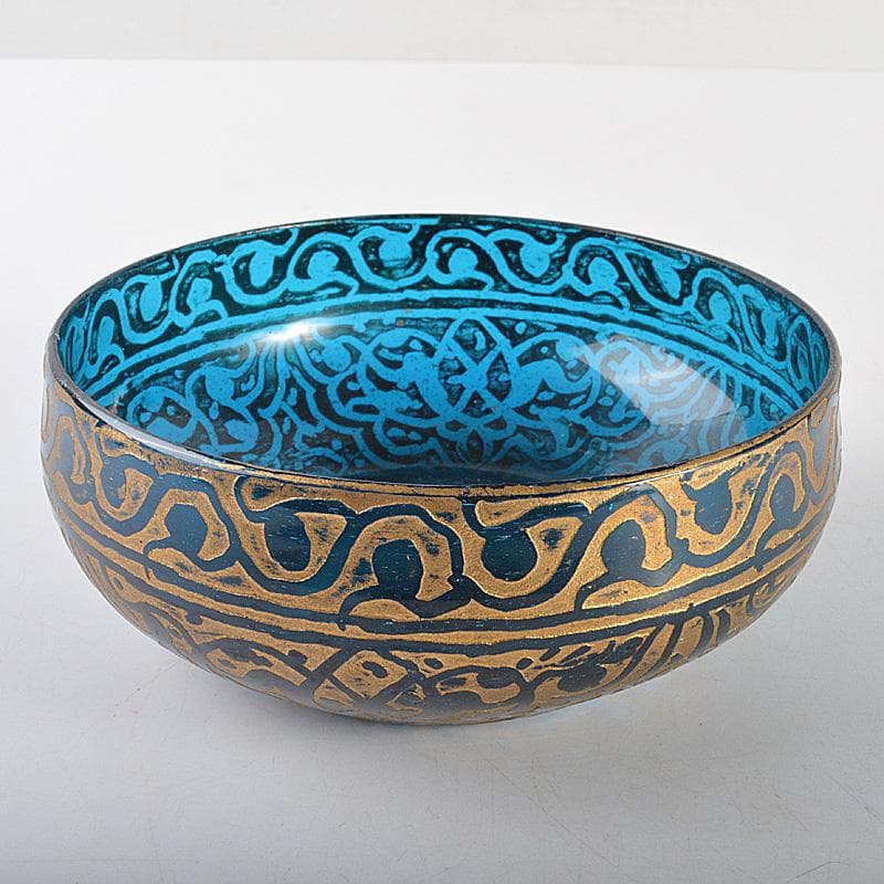 アンティーク　ガラス工芸　金彩　フィンガーボウル　V　R7253