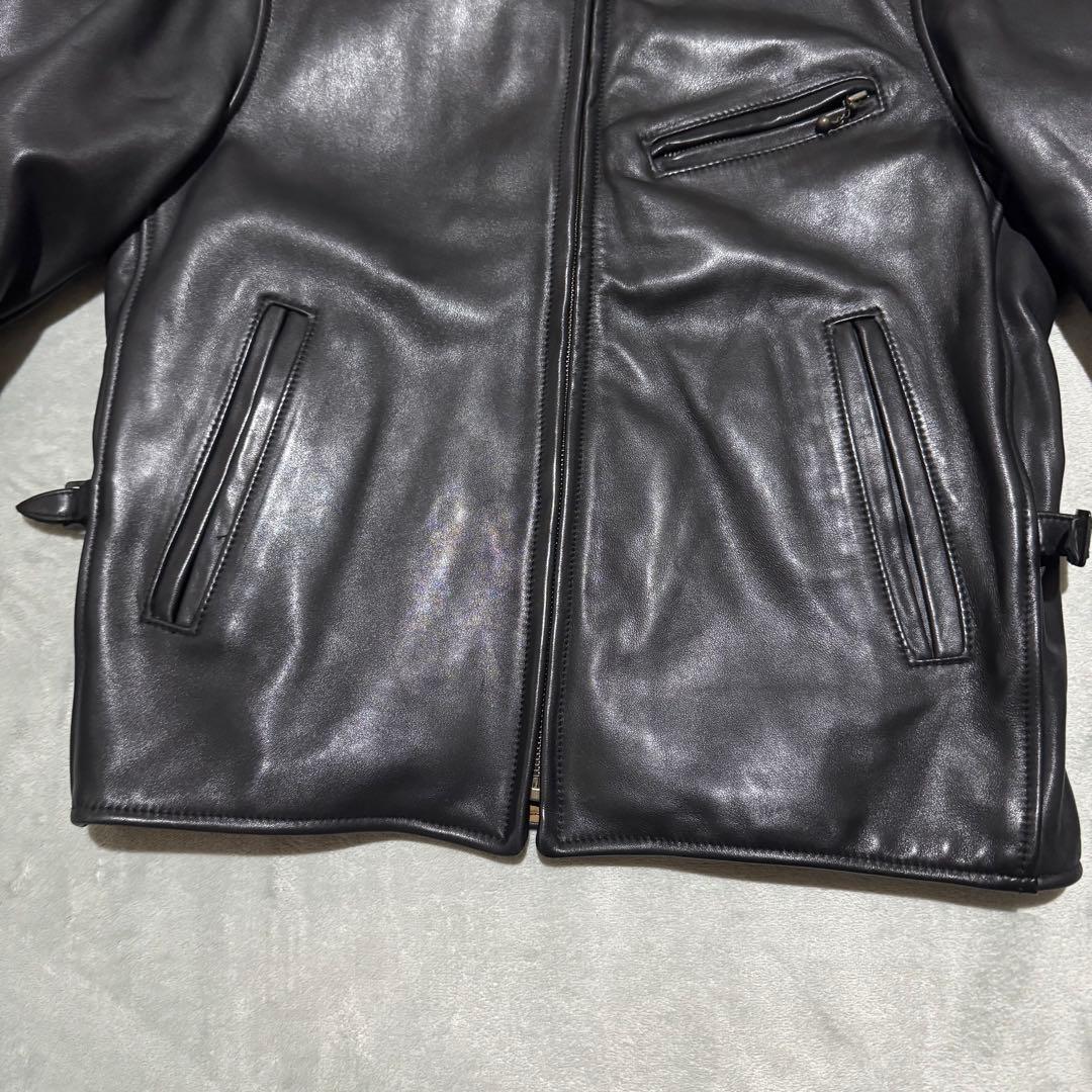 【極美品】AERO LEATHER EDIFICE別注 ホースハイド ブラック