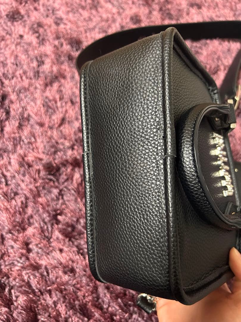 pium ハートポーチ付きミニボストンバッグ