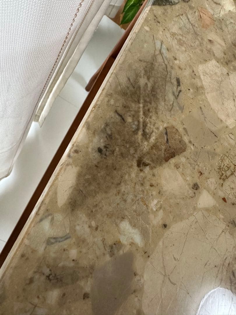 大理石 ロココ調 クラシック 猫脚 コンソールテーブル 電話台 家具