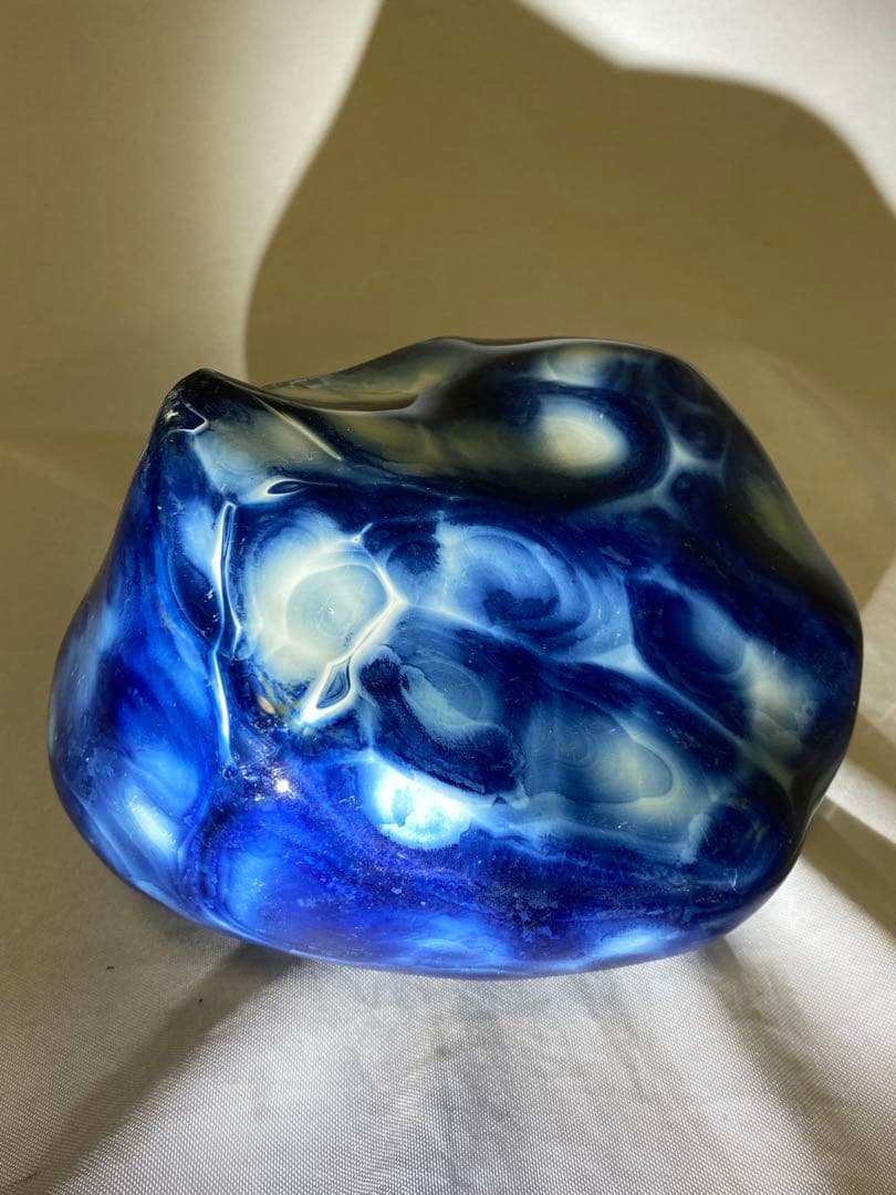 2631❣️ ブルー　メノウ　瑪瑙 天然石 ジャスパー　希少