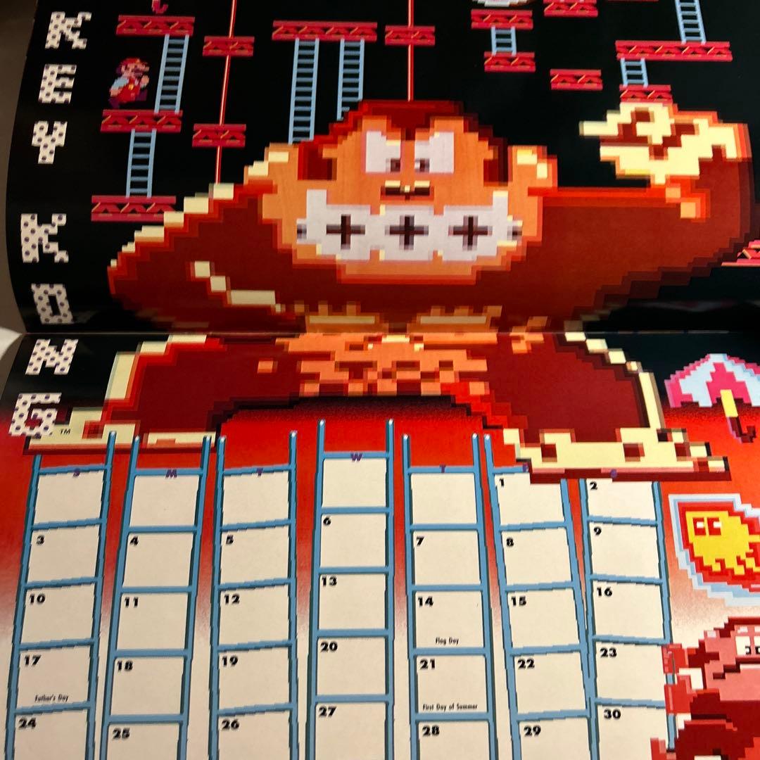 「任天堂1990カレンダー」スーパーマリオ　ゼルダの伝説　メトロイドパルテナの鏡