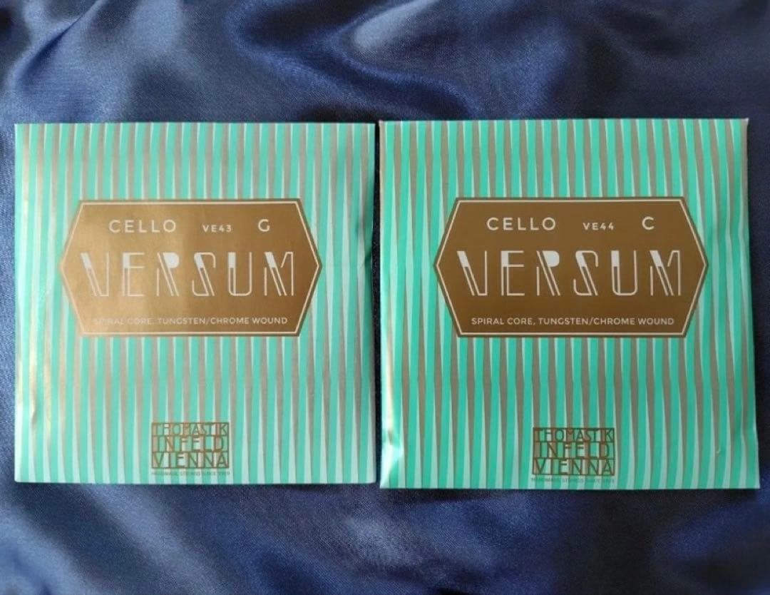 チェロ弦 VERSUM G線C線セット 未使用に近いUSED ヴァーサム