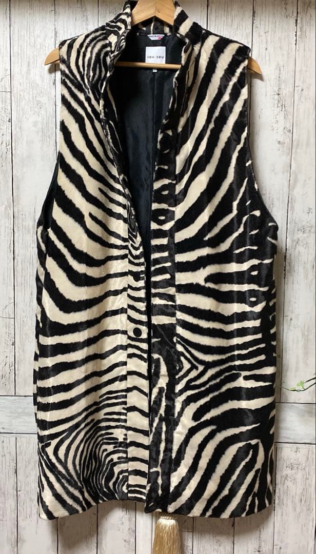 SOU・SOU 長陣羽織 斑馬（まだらうま） S