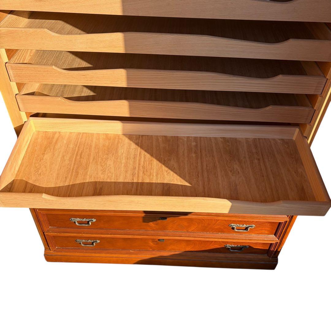 【美品】桐箪笥 桐タンス 和箪笥 10段 装飾 着物 高級