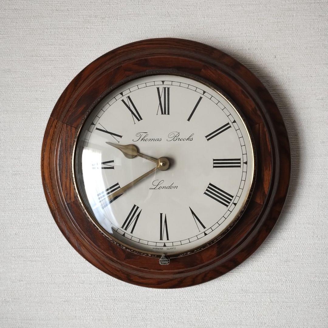 星*様 THOMAS BROOKS　LONDON　掛時計　クォーツムーブメント