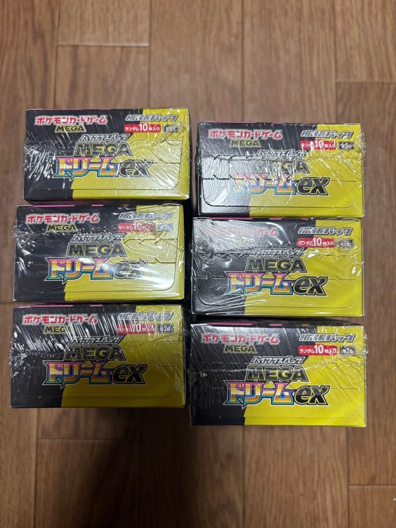ポケモンカード　MEGAドリームex　6box　シュリンク付き