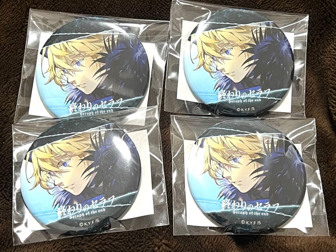 終わりのセラフ くじタイム 缶バッジ ミカエラ 4個セット