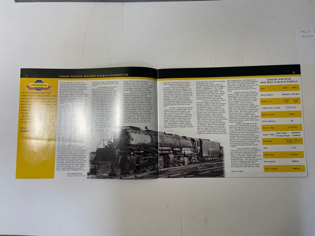 GENESIS BIG BOY 蒸気機関車（DCCサウンド）