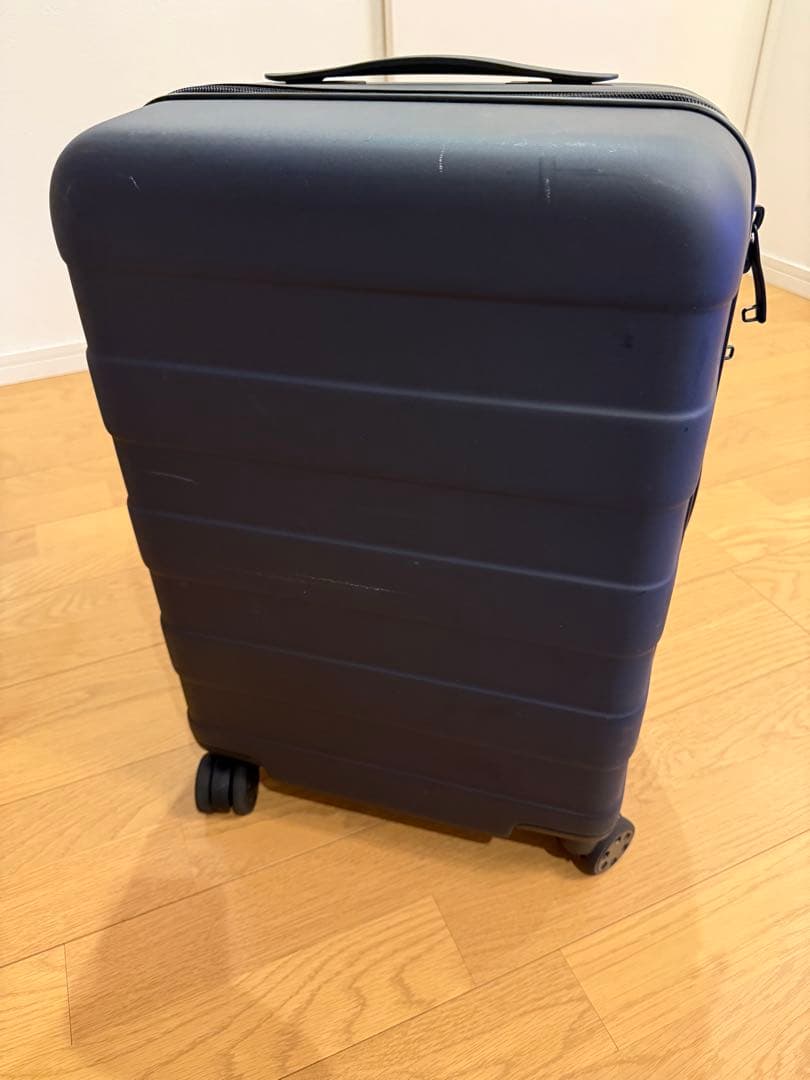 【無印良品】バーを自由に調節できる　ハードキャリーケース（36L） ネイビー