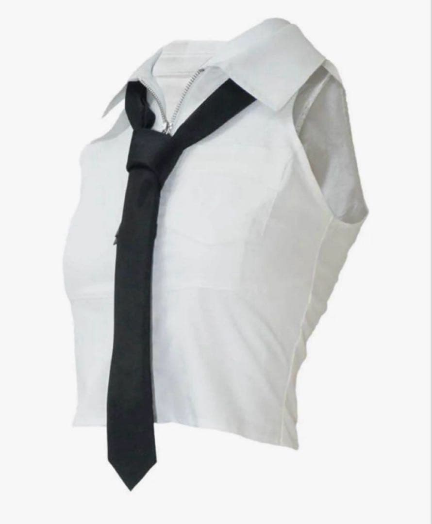 トップス THEREDTHREAD S tie shirt cropped