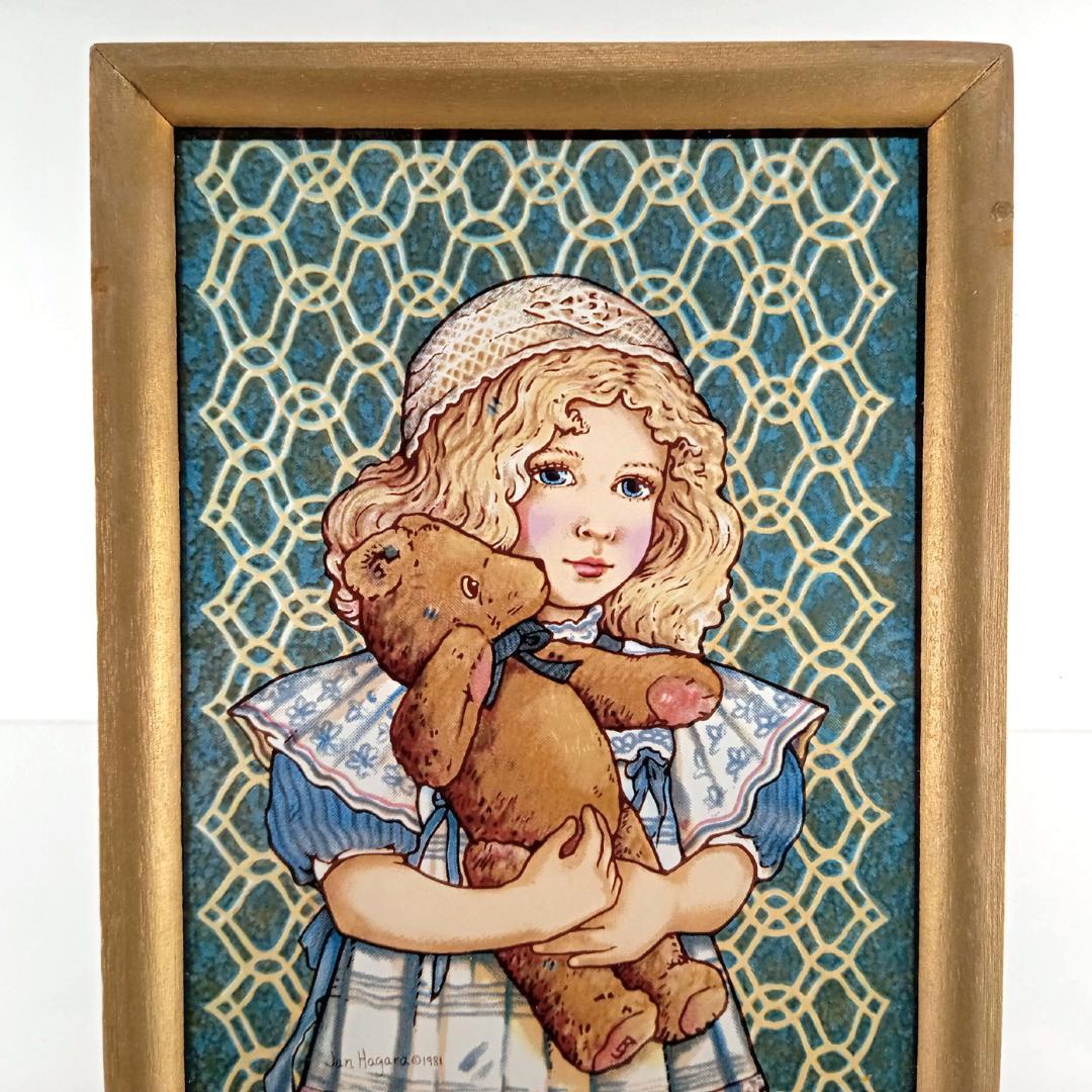 ジャン・ハガラ ステンドグラス 少女とお人形 アン　グラスマスターズ社
