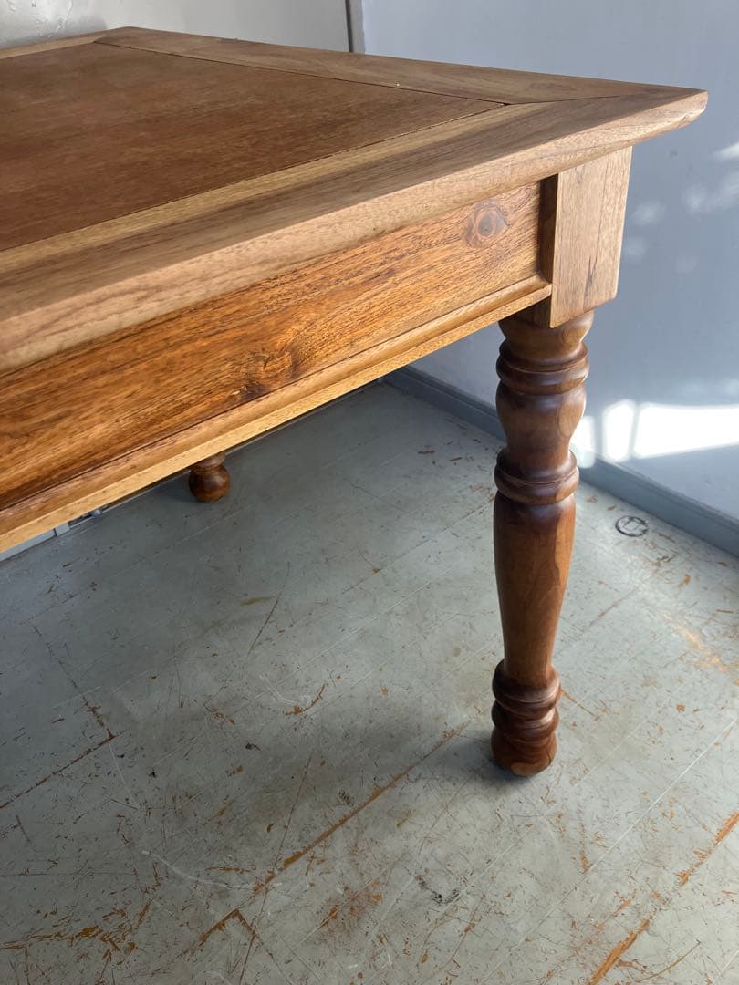 Ichino オールドチーク　ダイニングテーブル　無垢材