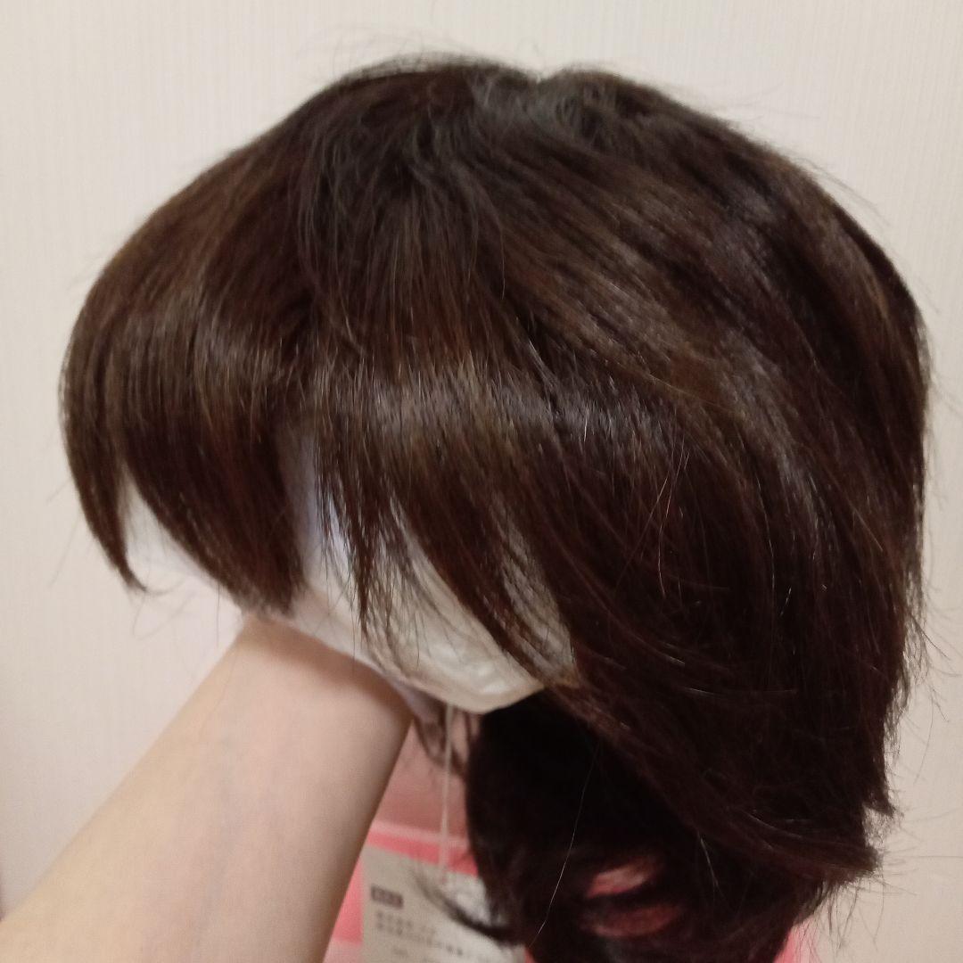 【タグ付】ラパンドアール リュネール ウィッグ 高級人毛使用 ナチュラルブラウン