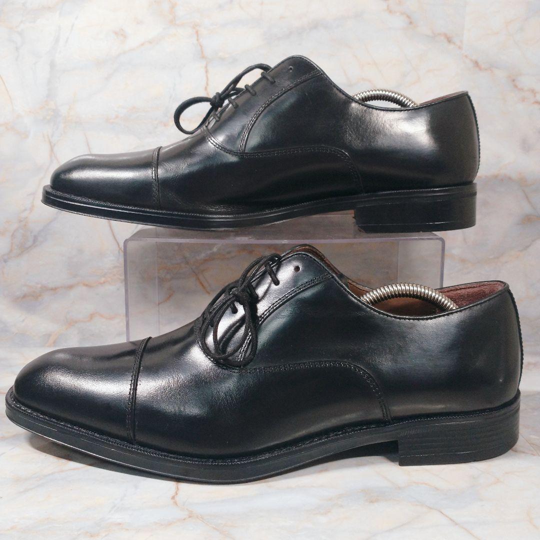 ジャンカルロモレリ 黒 ストレートチップ 内羽根 27.5