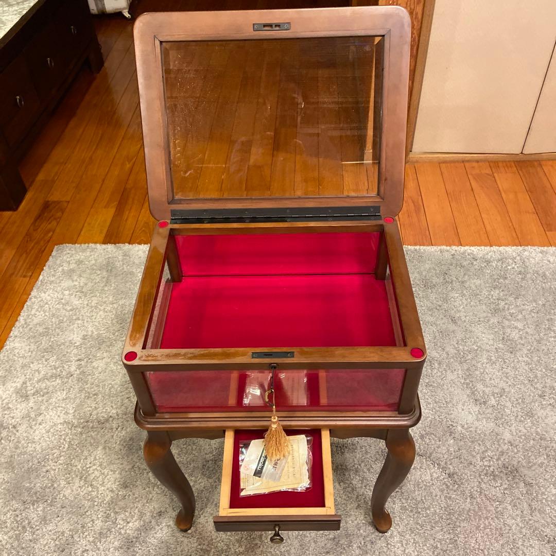 アンティークショーケース 46✖️35高さ59 鍵付き