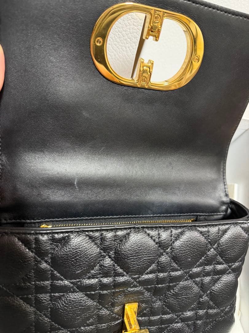 Dior caro ディオール カロ スモール ブラック ゴールド金具