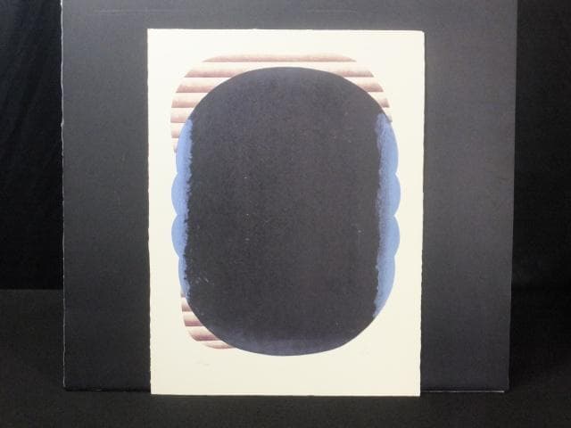 現菅井汲　直筆サイン『MASSE NOIRE　黒のマッス』リトグラフ 1010I