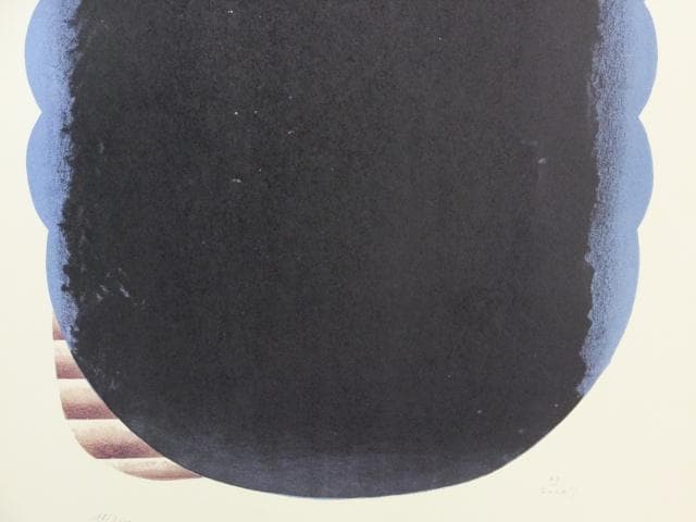 現菅井汲　直筆サイン『MASSE NOIRE　黒のマッス』リトグラフ 1010I